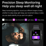 T20 Smart Watch con cinturino in silicone impermeabile IP67 da 1,96 pollici, supporta chiamate Bluetooth dual-mode / monitoraggio della frequenza cardiaca