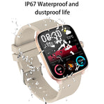 T20 Smart Watch con cinturino in silicone impermeabile IP67 da 1,96 pollici, supporta chiamate Bluetooth dual-mode / monitoraggio della frequenza cardiaca
