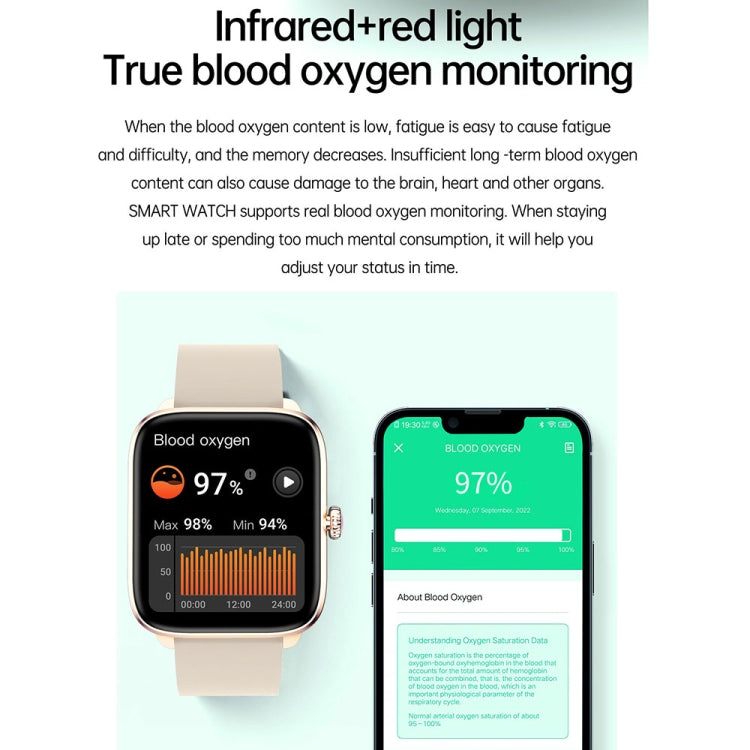 T20 Smart Watch con cinturino in silicone impermeabile IP67 da 1,96 pollici, supporta chiamate Bluetooth dual-mode / monitoraggio della frequenza cardiaca