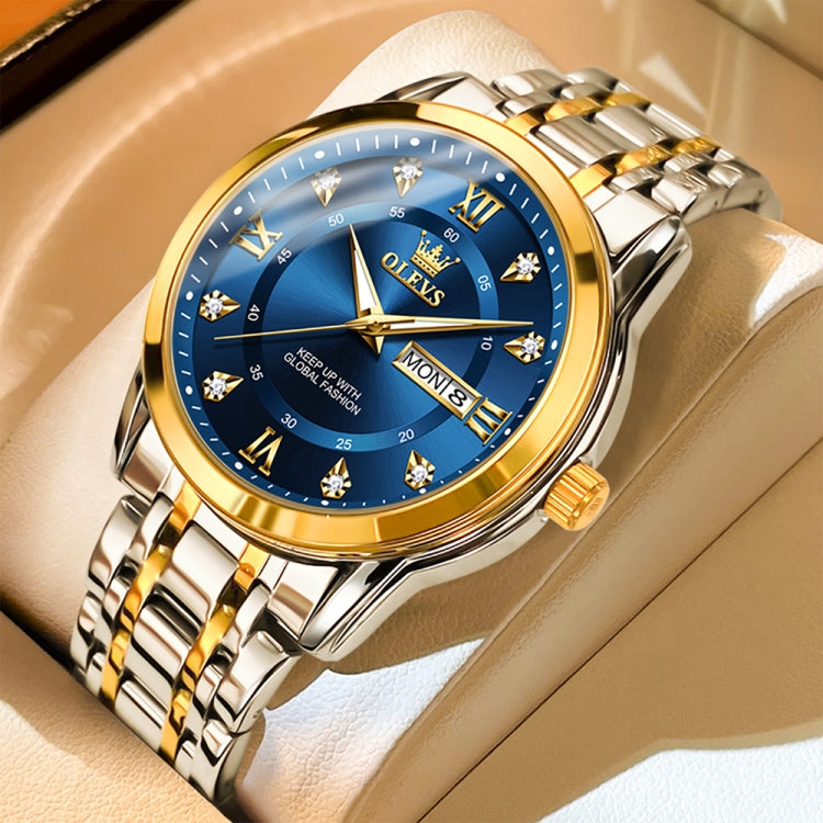 Orologio al quarzo impermeabile luminoso da uomo d'affari OLEVS 5513