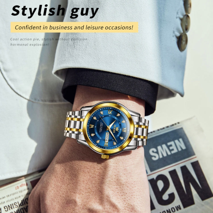 Orologio al quarzo impermeabile luminoso da uomo d'affari OLEVS 5513
