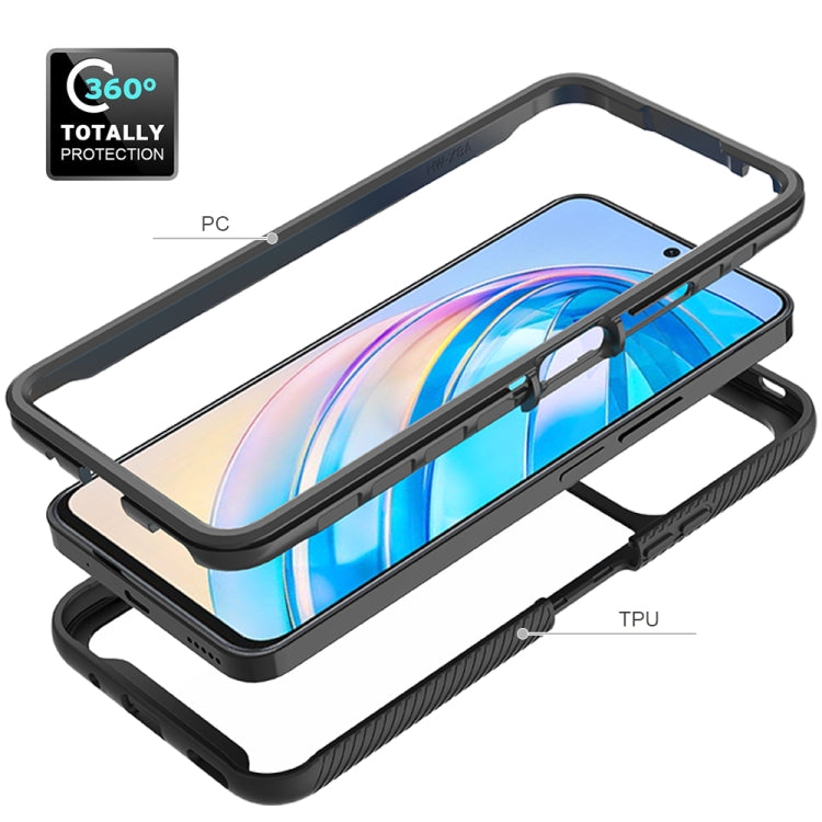 Custodia per telefono PC trasparente antiurto in tinta unita con cielo stellato, For Honor X8a, For Honor X7a
