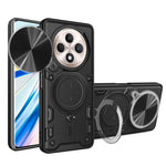 Custodia per telefono con supporto magnetico per camshield scorrevole con texture CD, For OPPO A3x 5G India / A3x 4G, For OPPO Reno12 F 5G Global, For OPPO A3 Pro 5G India, For OPPO Reno12 Pro 5G Global