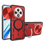 Custodia per telefono con supporto magnetico per camshield scorrevole con texture CD, For OPPO A3x 5G India / A3x 4G, For OPPO Reno12 F 5G Global, For OPPO A3 Pro 5G India, For OPPO Reno12 Pro 5G Global