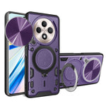 Custodia per telefono con supporto magnetico per camshield scorrevole con texture CD, For OPPO A3x 5G India / A3x 4G, For OPPO Reno12 F 5G Global, For OPPO A3 Pro 5G India, For OPPO Reno12 Pro 5G Global