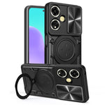 Custodia per telefono con supporto magnetico per camshield scorrevole con texture CD, For OPPO Reno14 F 5G Global, For OPPO A5 5G Global / A5x 5G, For OPPO Reno14 5G Global, For OPPO A59 5G Global
