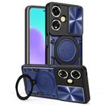 Custodia per telefono con supporto magnetico per camshield scorrevole con texture CD, For OPPO Reno14 F 5G Global, For OPPO A5 5G Global / A5x 5G, For OPPO Reno14 5G Global, For OPPO A59 5G Global