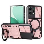Custodia per telefono con supporto magnetico per camshield scorrevole con texture CD, For OPPO Reno14 F 5G Global, For OPPO A5 5G Global / A5x 5G, For OPPO Reno14 5G Global, For OPPO A59 5G Global