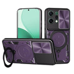 Custodia per telefono con supporto magnetico per camshield scorrevole con texture CD, For OPPO Reno14 F 5G Global, For OPPO A5 5G Global / A5x 5G, For OPPO Reno14 5G Global, For OPPO A59 5G Global