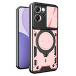 Custodia per telefono con supporto magnetico per camshield scorrevole con texture CD, For OPPO Reno14 F 5G Global, For OPPO A5 5G Global / A5x 5G, For OPPO Reno14 5G Global, For OPPO A59 5G Global