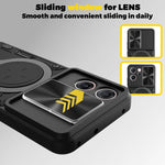 Custodia per telefono con supporto magnetico per camshield scorrevole con texture CD, For OPPO Reno14 F 5G Global, For OPPO A5 5G Global / A5x 5G, For OPPO Reno14 5G Global, For OPPO A59 5G Global