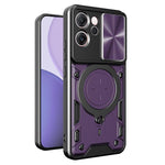 Custodia per telefono con supporto magnetico per camshield scorrevole con texture CD, For OPPO Reno14 F 5G Global, For OPPO A5 5G Global / A5x 5G, For OPPO Reno14 5G Global, For OPPO A59 5G Global