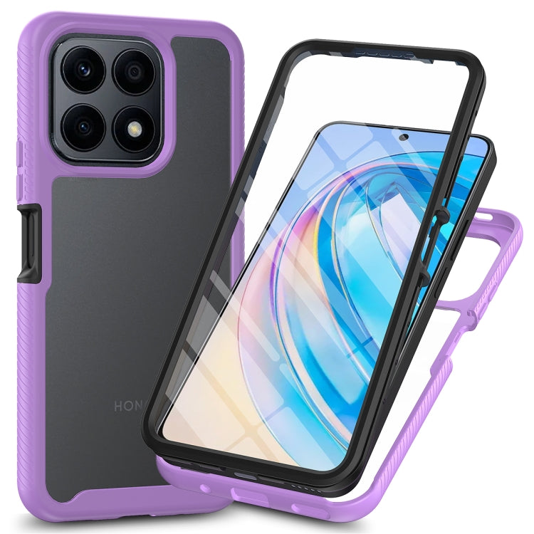 Custodia per telefono antiurto ibrida Full Body Starry Sky con pellicola in PET, For Honor X8a, For Honor X7a