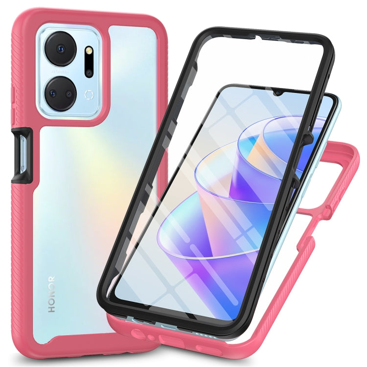 Custodia per telefono antiurto ibrida Full Body Starry Sky con pellicola in PET, For Honor X8a, For Honor X7a
