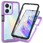 Custodia per telefono antiurto ibrida Full Body Starry Sky con pellicola in PET, For Honor X8a, For Honor X7a