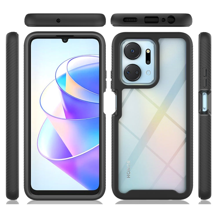 Custodia per telefono antiurto ibrida Full Body Starry Sky con pellicola in PET, For Honor X8a, For Honor X7a