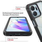 Custodia per telefono antiurto ibrida Full Body Starry Sky con pellicola in PET, For Honor X8a, For Honor X7a