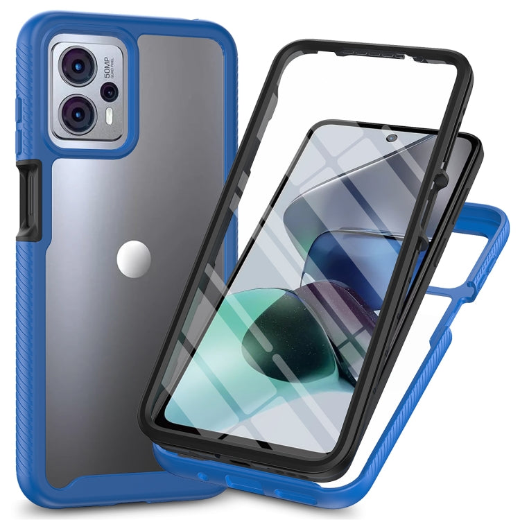 Custodia per telefono antiurto ibrida Full Body Starry Sky con pellicola in PET, For Motorola Moto G13 / G23, For Motorola Moto G53