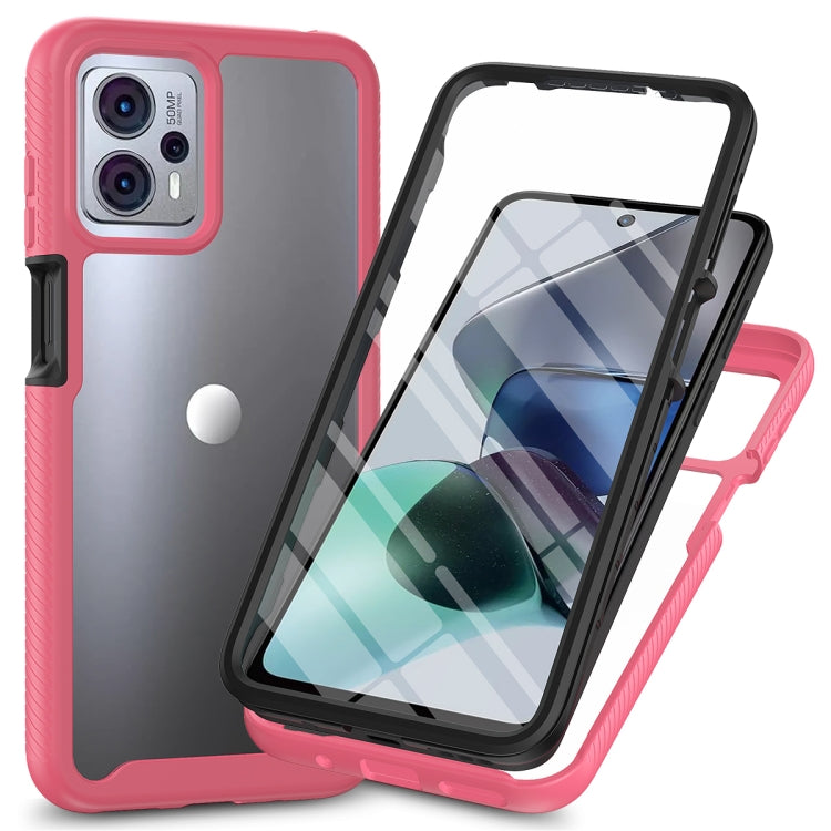Custodia per telefono antiurto ibrida Full Body Starry Sky con pellicola in PET, For Motorola Moto G13 / G23, For Motorola Moto G53