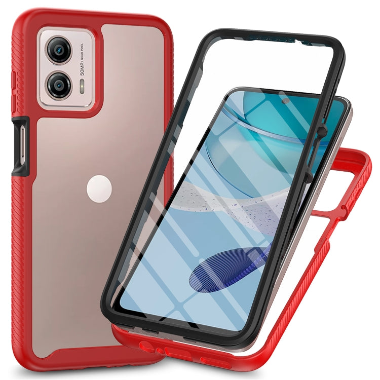 Custodia per telefono antiurto ibrida Full Body Starry Sky con pellicola in PET, For Motorola Moto G13 / G23, For Motorola Moto G53
