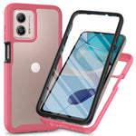 Custodia per telefono antiurto ibrida Full Body Starry Sky con pellicola in PET, For Motorola Moto G13 / G23, For Motorola Moto G53