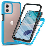 Custodia per telefono antiurto ibrida Full Body Starry Sky con pellicola in PET, For Motorola Moto G13 / G23, For Motorola Moto G53