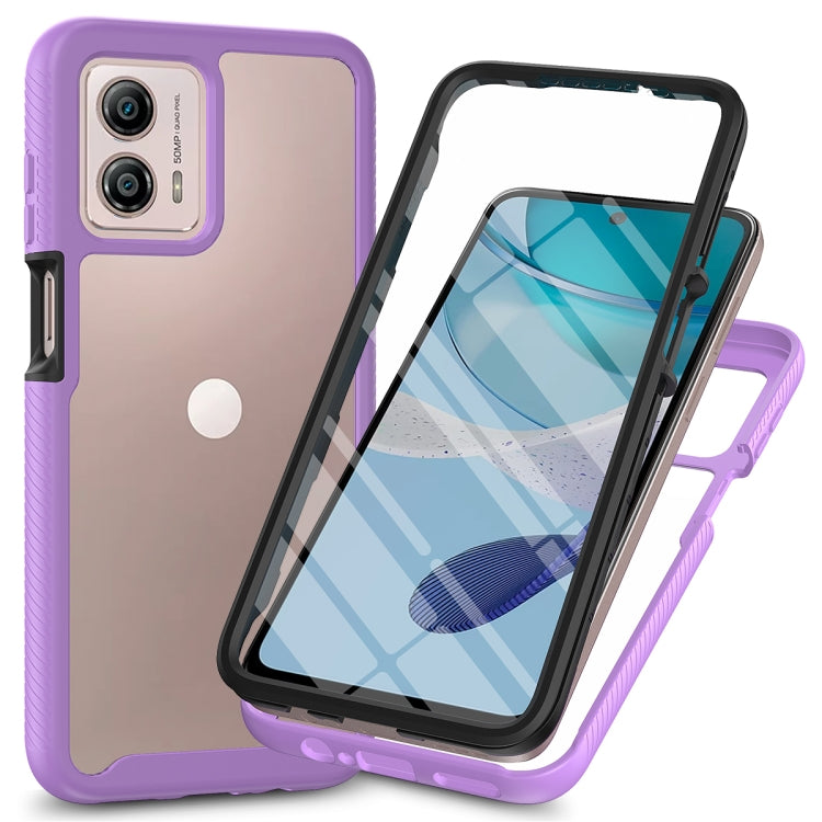 Custodia per telefono antiurto ibrida Full Body Starry Sky con pellicola in PET, For Motorola Moto G13 / G23, For Motorola Moto G53