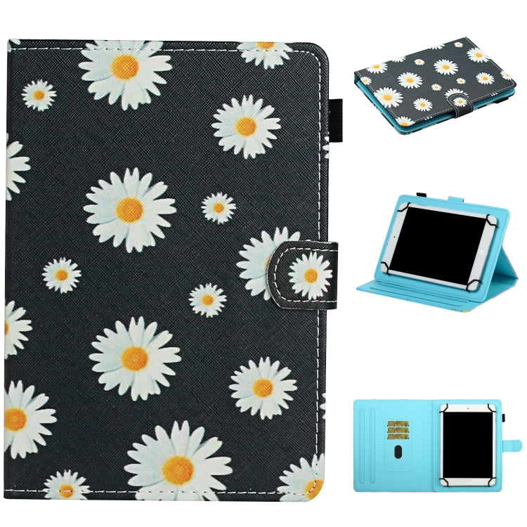Custodia in pelle flip orizzontale con motivo floreale con slot per schede e supporto, For 7 inch Universal Tablet PC, For 8 inch Universal Tablet PC, For 10 inch Universal Tablet PC