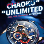 OLEVS 9936 Orologio al quarzo impermeabile sportivo multifunzionale da uomo