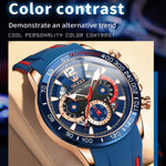 OLEVS 9936 Orologio al quarzo impermeabile sportivo multifunzionale da uomo