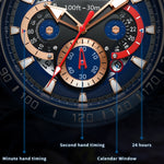 OLEVS 9936 Orologio al quarzo impermeabile sportivo multifunzionale da uomo
