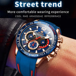 OLEVS 9936 Orologio al quarzo impermeabile sportivo multifunzionale da uomo