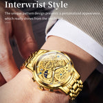 Orologio al quarzo impermeabile multifunzionale da uomo OLEVS 9947