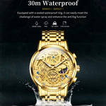 Orologio al quarzo impermeabile multifunzionale da uomo OLEVS 9947