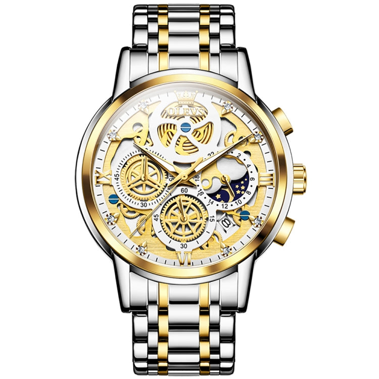 Orologio al quarzo impermeabile multifunzionale da uomo OLEVS 9947