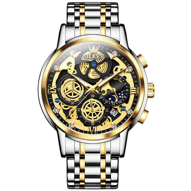 Orologio al quarzo impermeabile multifunzionale da uomo OLEVS 9947