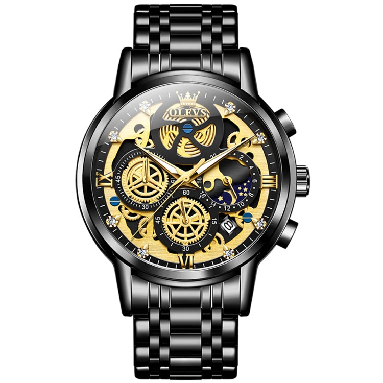 Orologio al quarzo impermeabile multifunzionale da uomo OLEVS 9947