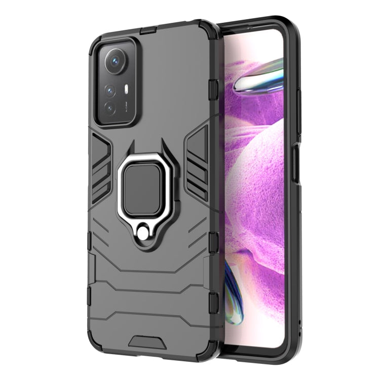Supporto per anello magnetico PC + custodia per telefono in TPU, For Xiaomi Redmi Note 12S 4G, For Xiaomi Redmi 12 4G