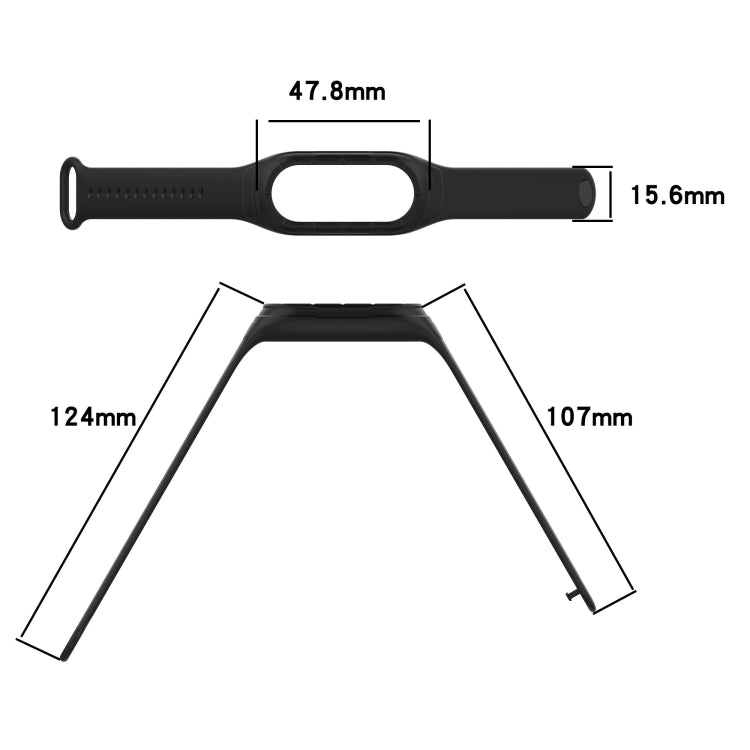 Cinturino di ricambio in silicone integrato, For Xiaomi Mi Band 8