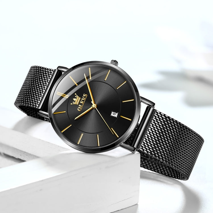 OLEVS 5869 Orologio al quarzo da donna con cinturino in acciaio impermeabile