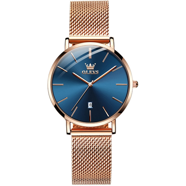 OLEVS 5869 Orologio al quarzo da donna con cinturino in acciaio impermeabile