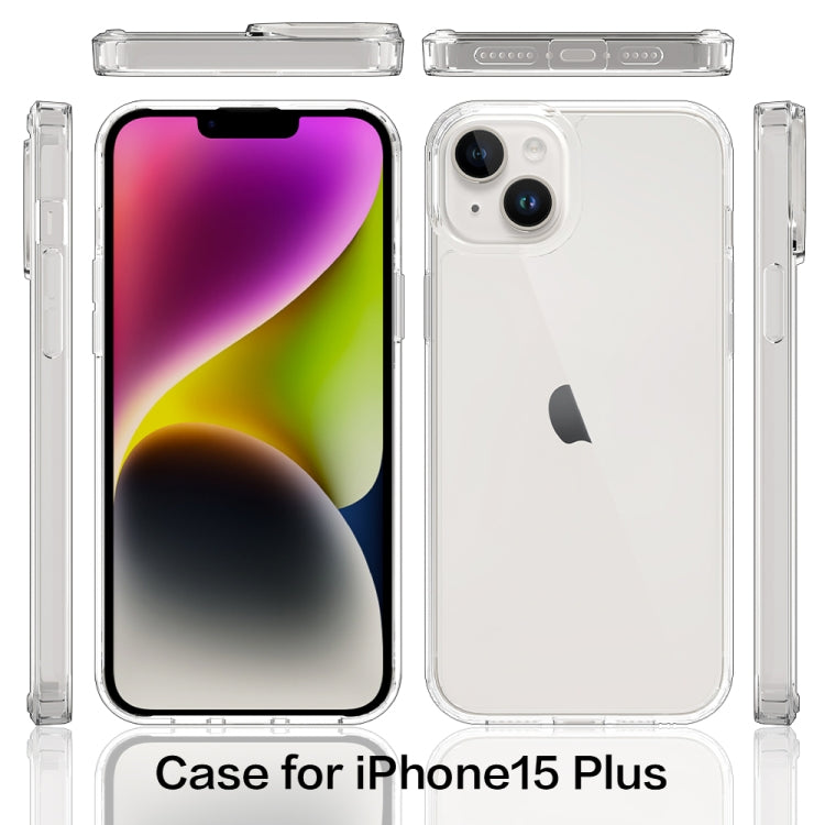 Custodia per telefono in TPU acrilico antigraffio, For iPhone 15 Plus, For iPhone 15