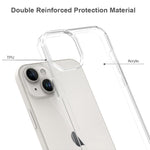Custodia per telefono in TPU acrilico antigraffio, For iPhone 15 Plus, For iPhone 15