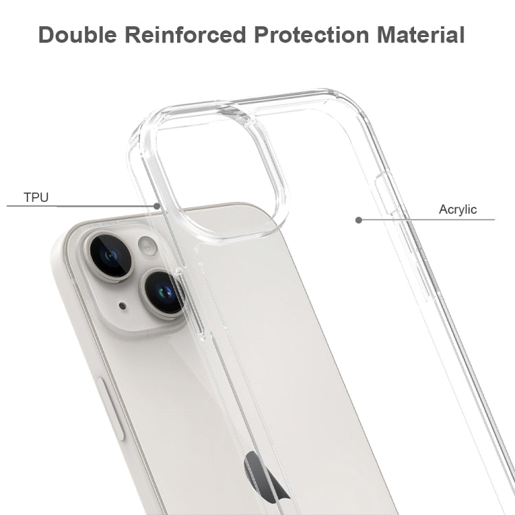 Custodia per telefono in TPU acrilico antigraffio, For iPhone 15 Plus, For iPhone 15