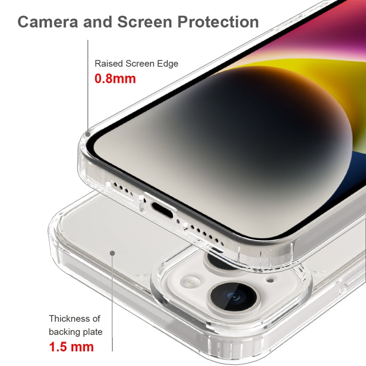 Custodia per telefono in TPU acrilico antigraffio, For iPhone 15 Plus, For iPhone 15