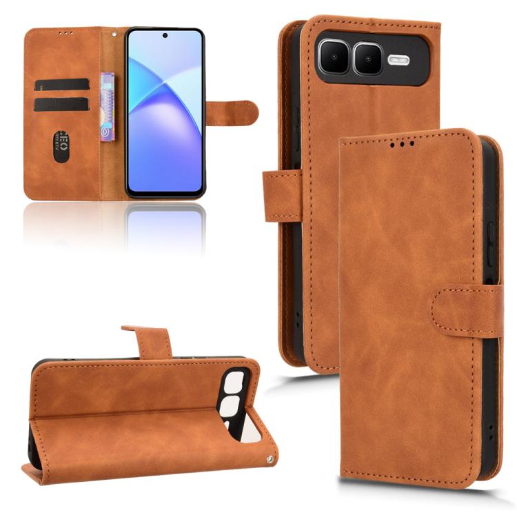 Custodia per telefono in pelle con vibrazione magnetica Skin Feel, For Infinix Hot 60 5G, For Infinix Hot 60 Pro+ 4G, For Infinix Hot 60 Pro 4G, For Infinix Smart 10 Plus 4G