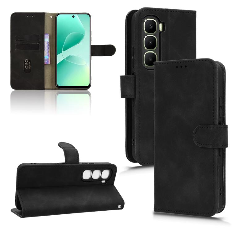 Custodia per telefono in pelle con vibrazione magnetica Skin Feel, For Infinix Hot 60 5G, For Infinix Hot 60 Pro+ 4G, For Infinix Hot 60 Pro 4G, For Infinix Smart 10 Plus 4G
