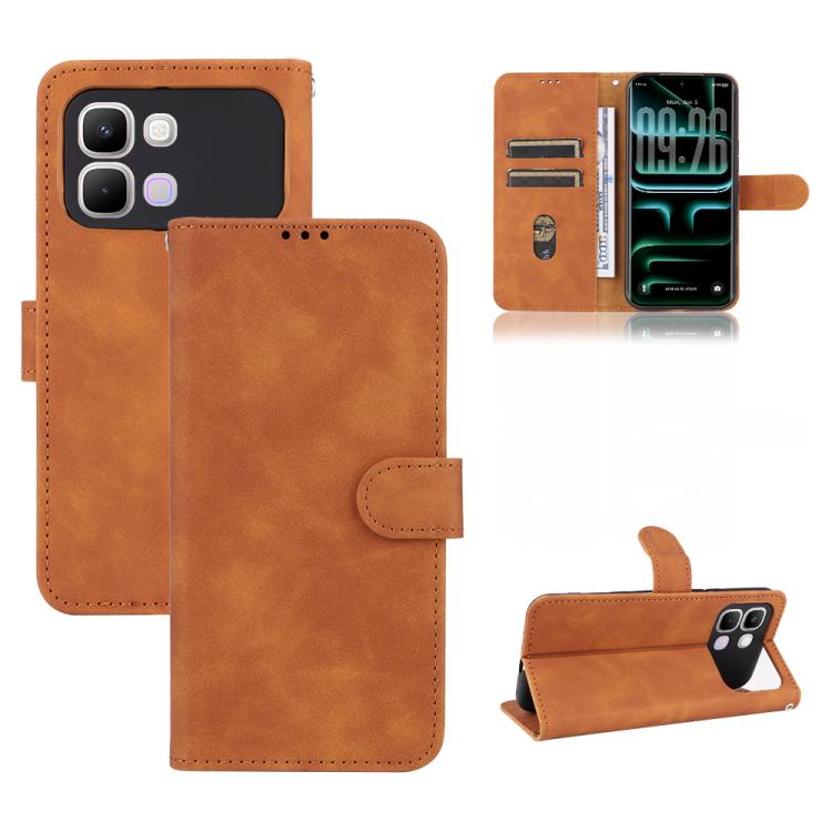 Custodia per telefono in pelle con vibrazione magnetica Skin Feel, For Infinix GT 50 Pro 5G, For Infinix Hot 70 4G, For Infinix Note 60 Ultra 5G, For Infinix Note Edge 5G