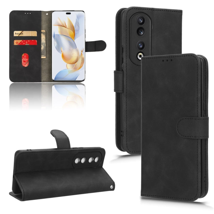 Custodia per telefono in pelle con vibrazione magnetica Skin Feel, For Honor Play 8T 5G / X7b, For Honor Play 50 Plus, For Honor 90 Pro