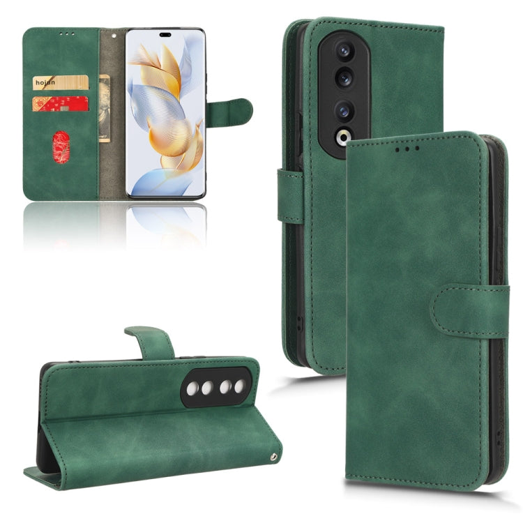 Custodia per telefono in pelle con vibrazione magnetica Skin Feel, For Honor Play 8T 5G / X7b, For Honor Play 50 Plus, For Honor 90 Pro